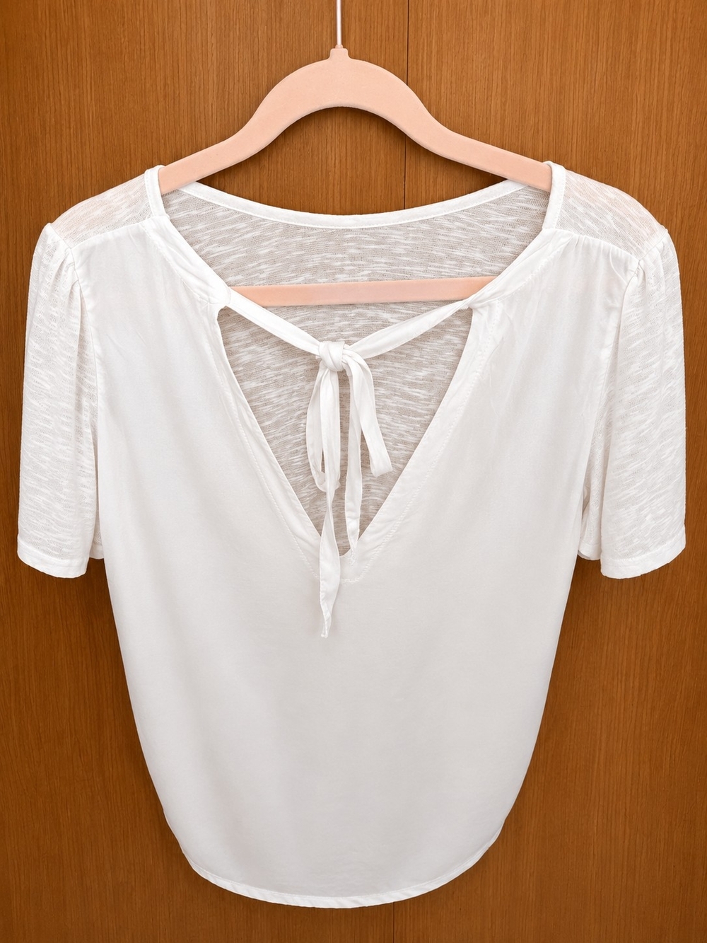 Bellambra Dove Grey Open Back Tie Top Made in Italy Viscose Blend Size L